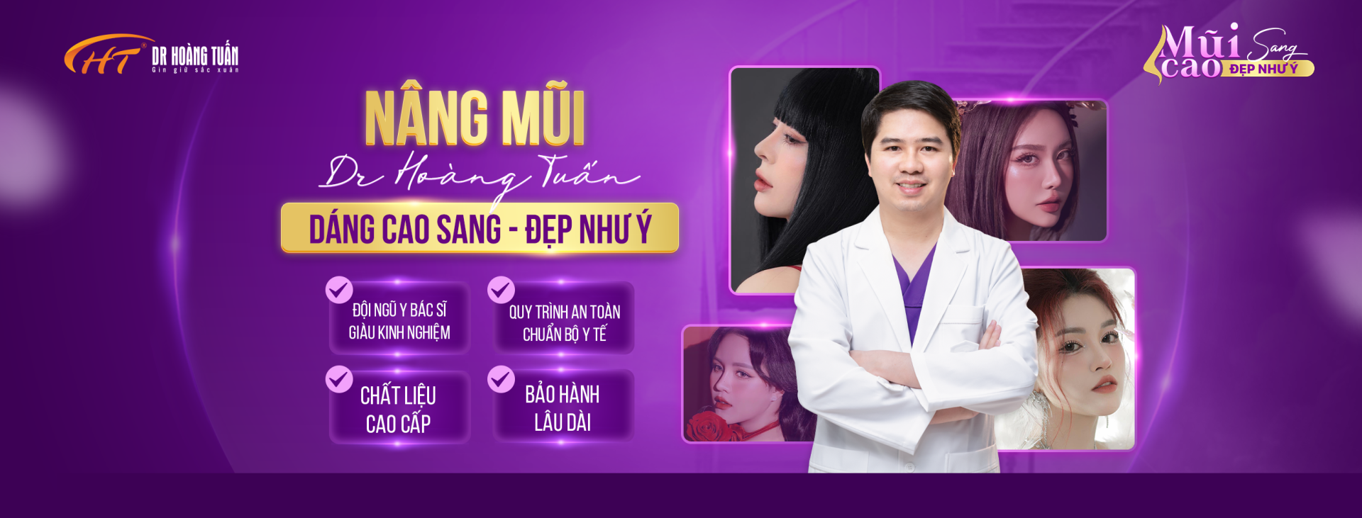 Phẫu thuật thẩm mỹ nâng mũi - Dr Hoàng Tuấn